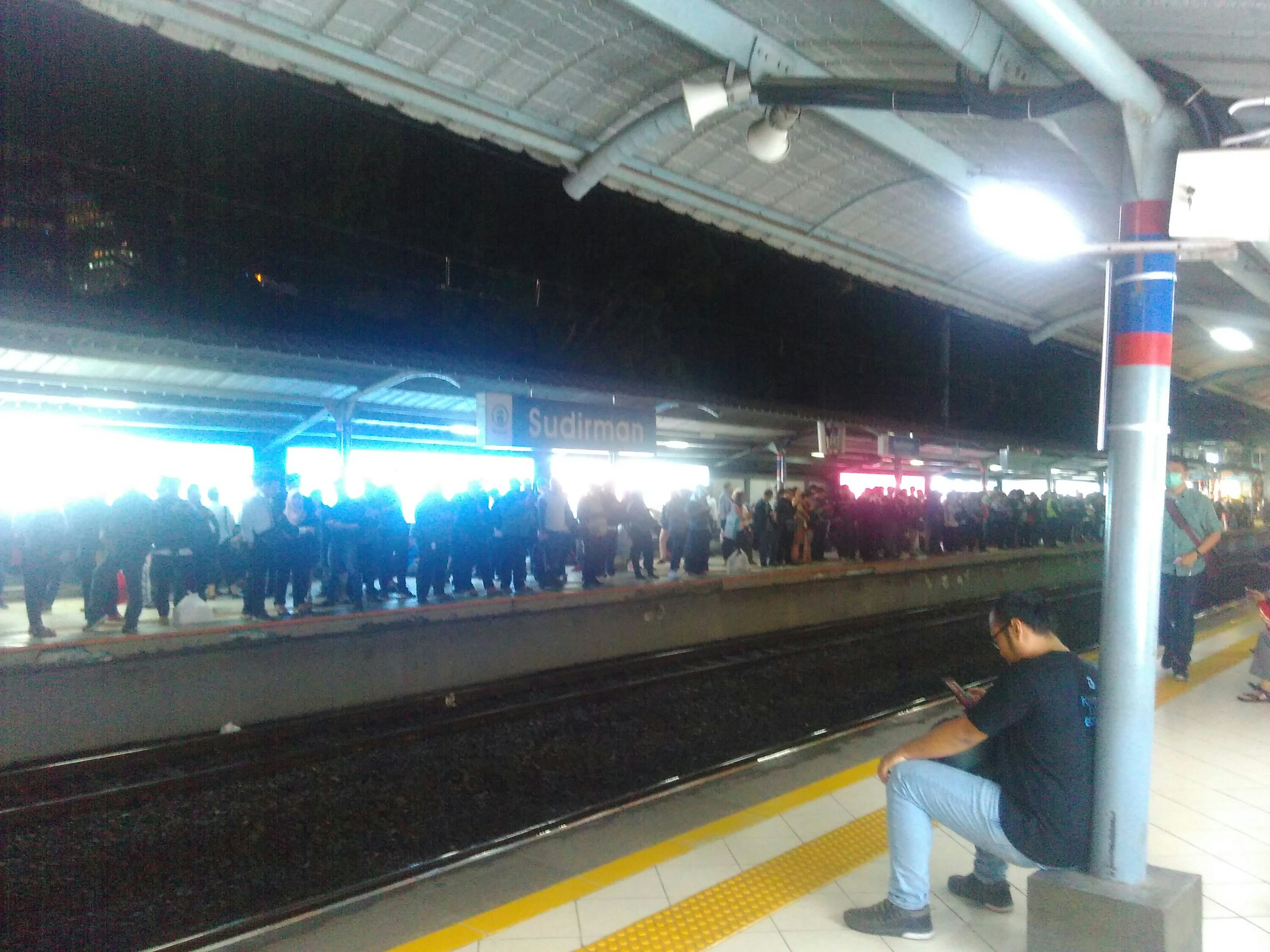 Sudirman station, Line 2, Monday 21st Jan 2019, 7.54pm