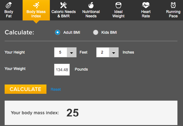 How Fat Am I body mass index