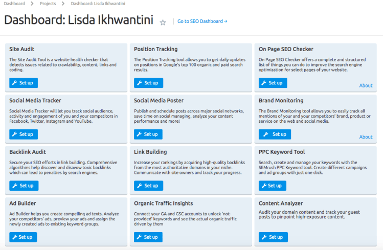 cara menggunakan SEMrush gratis