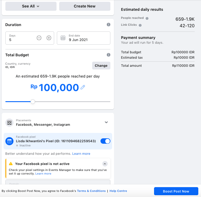 cara membuat Facebook ads