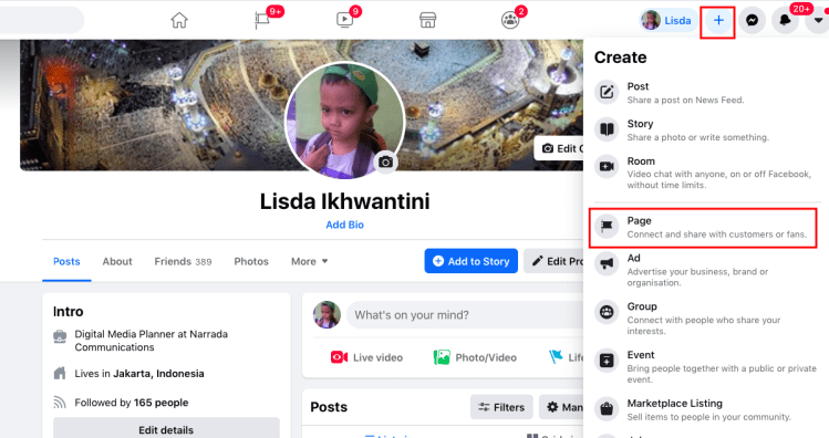 facebook page lisda ikhwantini