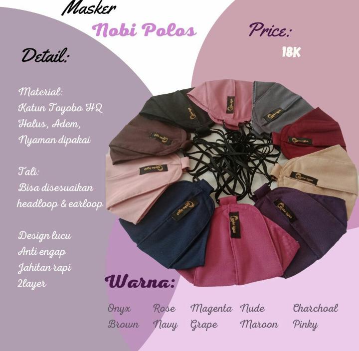 masker kain hijab yang bagus