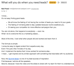 email marketing Neil Patel