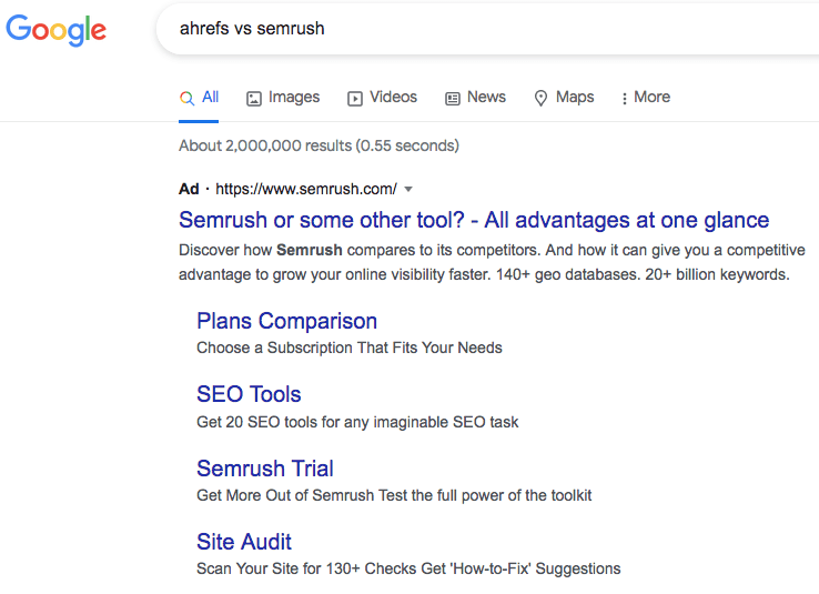 adcopy atau adtext Search ads